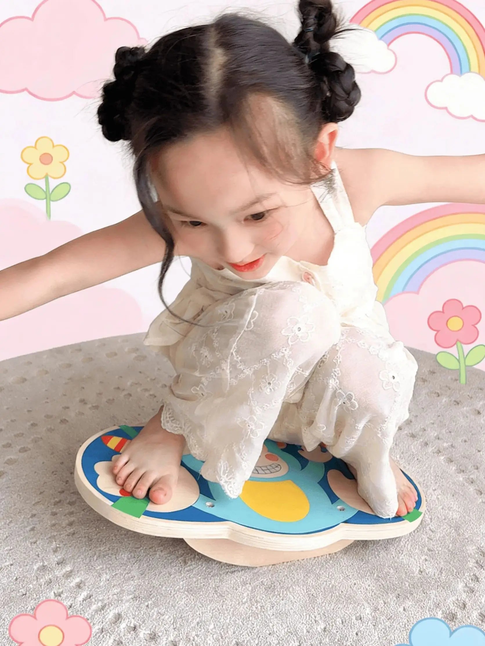 Toddler Wooden Wobble Board