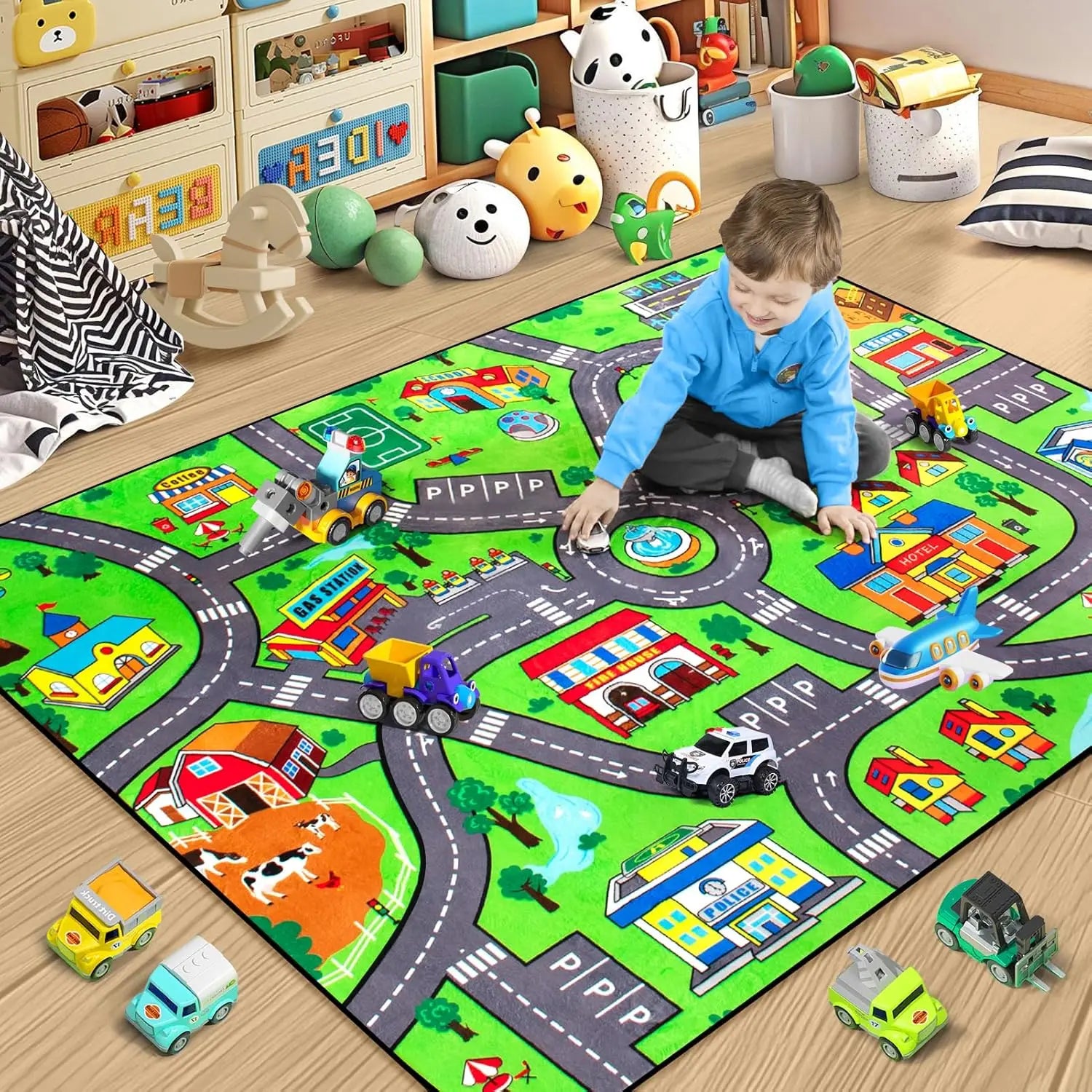 Kids Racing Track Mat
