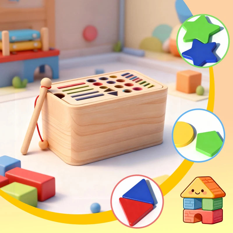 3-in-1 Colour Cylinder Shape Sorter