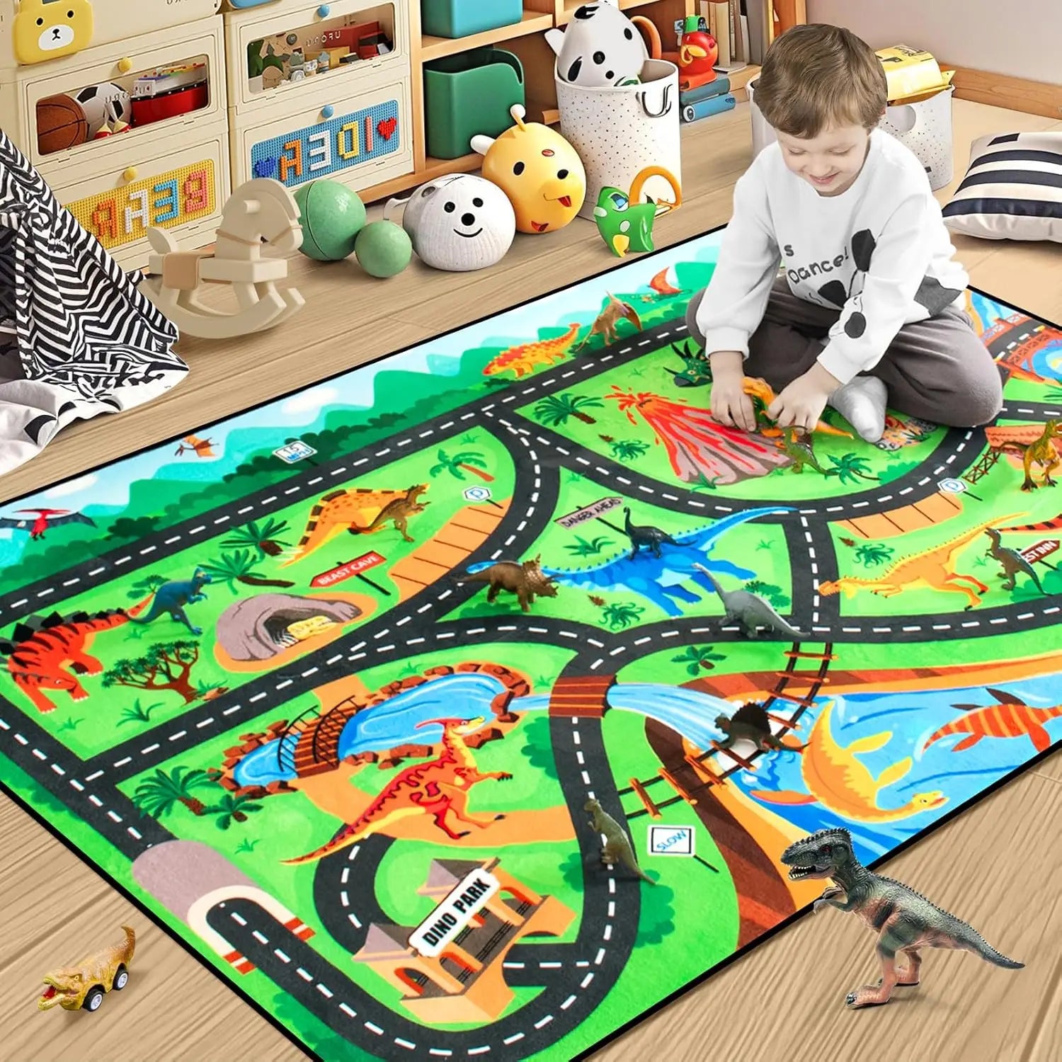 Kids Racing Track Mat