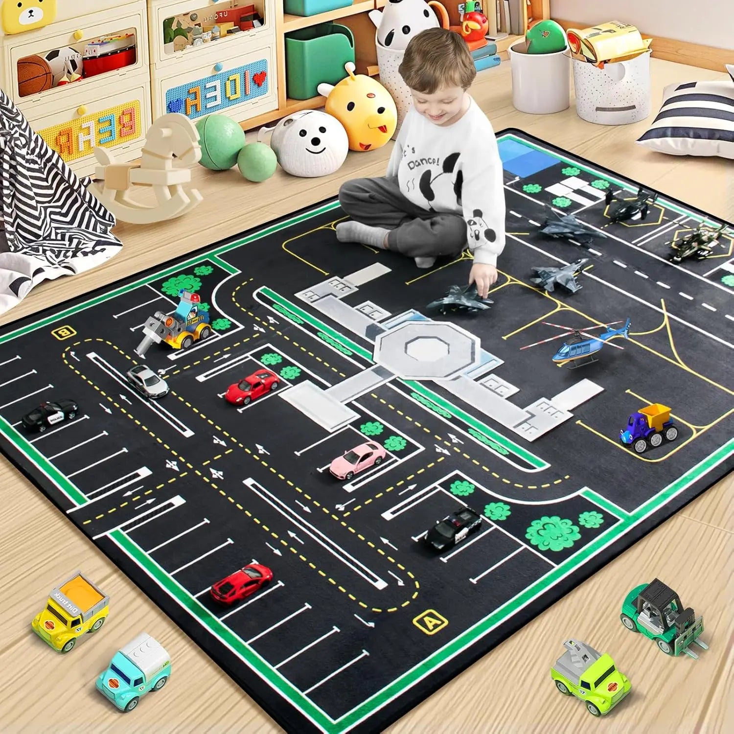 Kids Racing Track Mat