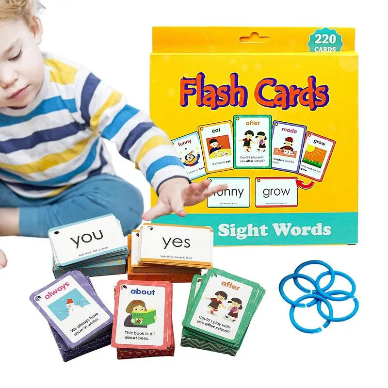 220 Sight Words Flash Cards